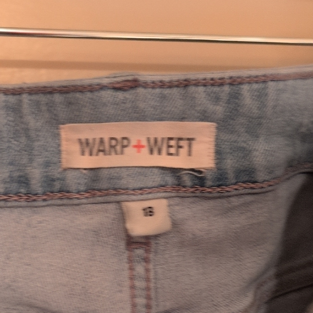 Warp & Weft Blue Distressed Women Jeans - Picture 5 of 15